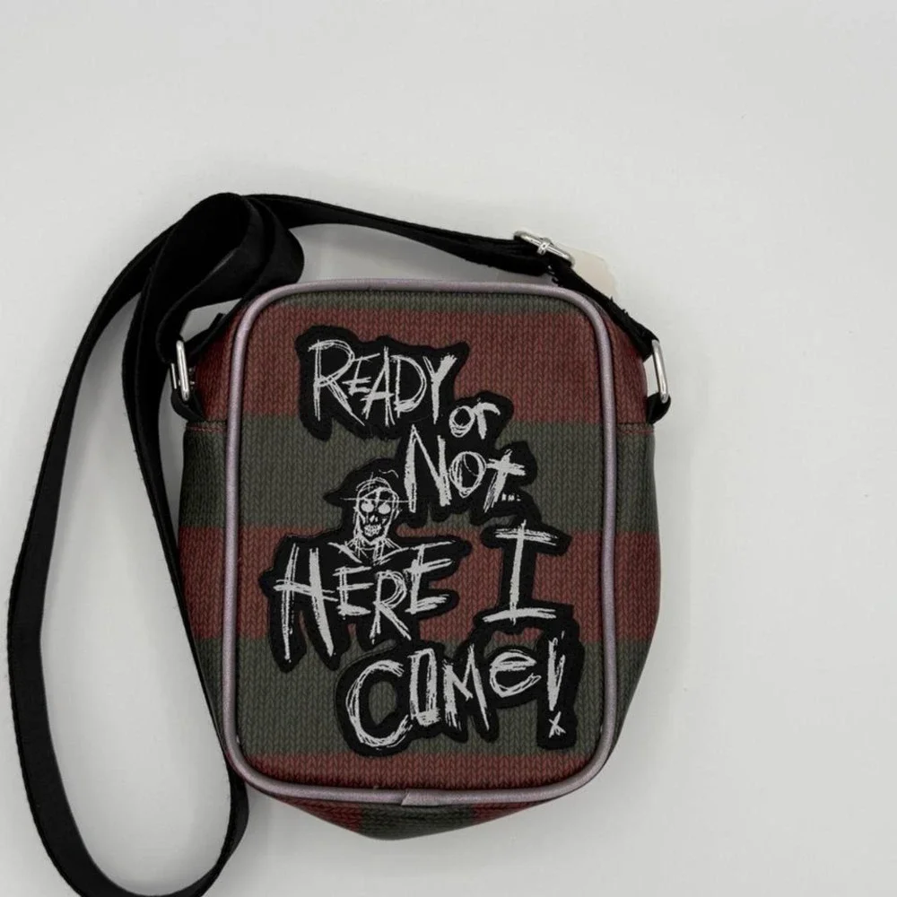 A Nightmare on Elm Street Freddy Krueger Striped Crossbody Bag Ready or Not